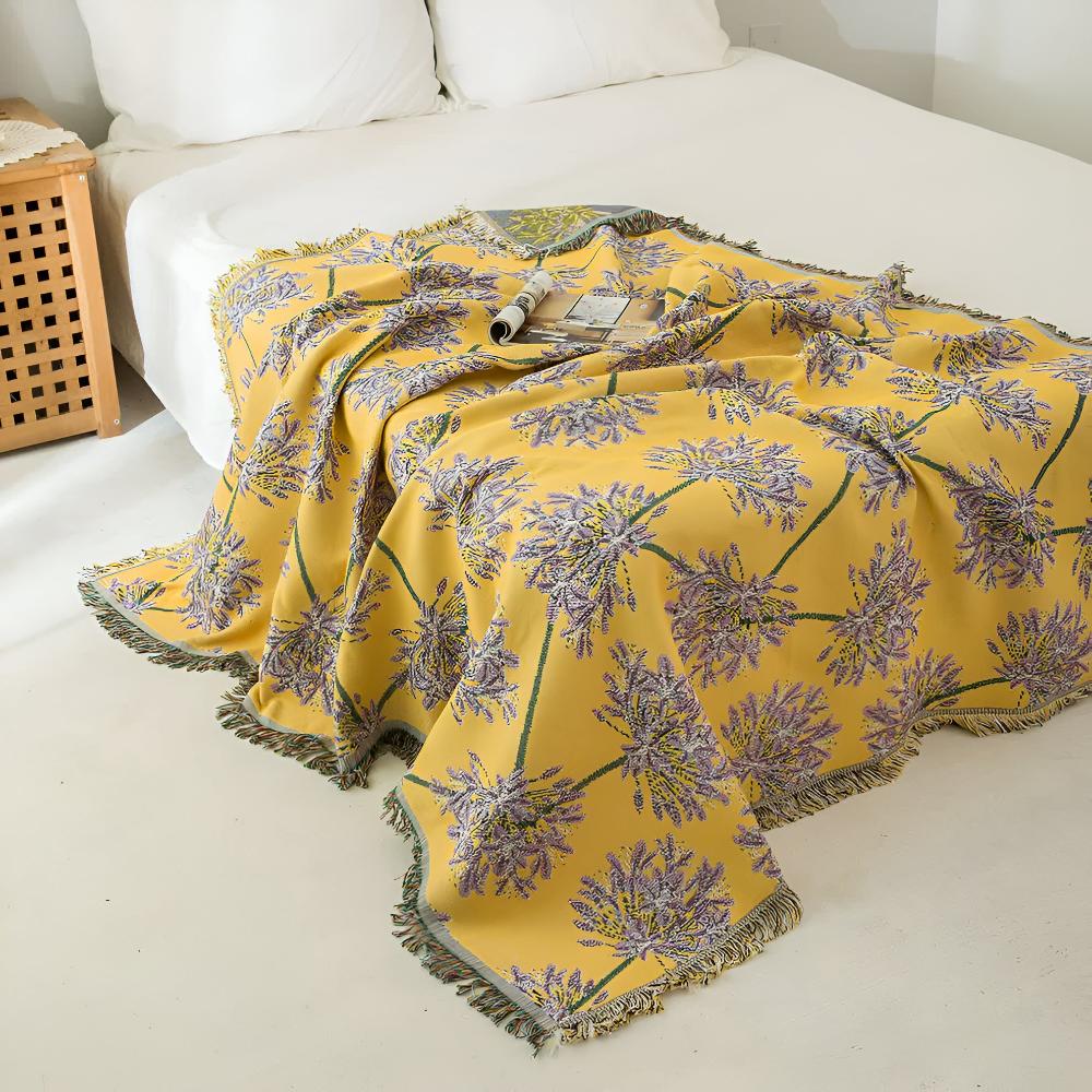 Agapanthus Tassel Blanket — main product photo