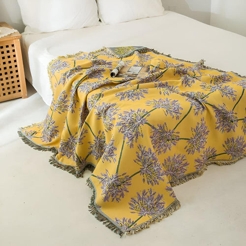 Agapanthus Tassel Blanket — main product photo