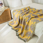 Agapanthus Tassel Blanket — product close-up