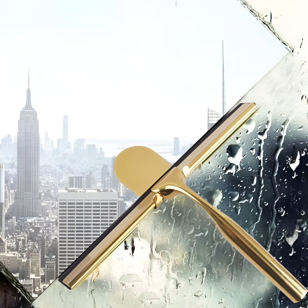 Golden Stainless Steel Multi-Purpose Squeegee — lifestyle shot