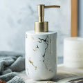 Golden Marble Luxe Dispenser — alternate angle view
