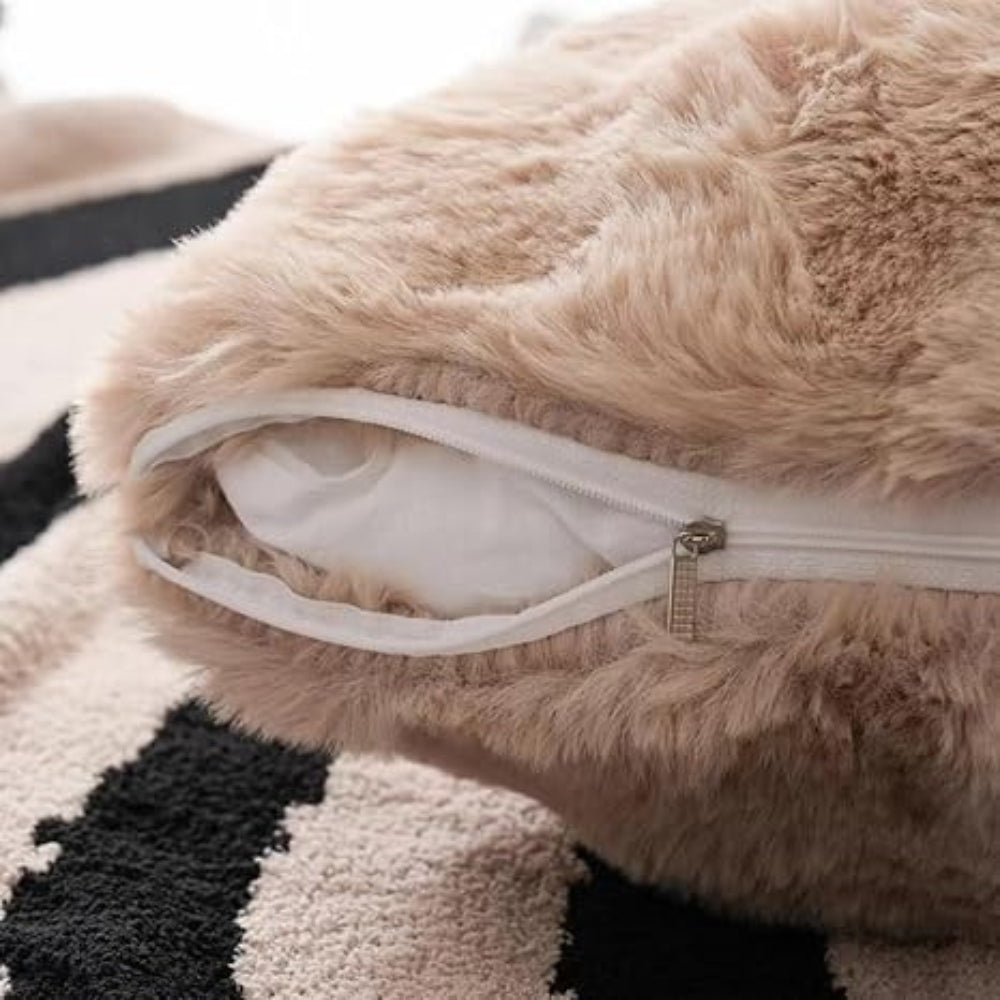 Rabbit Faux Fur Cushion — product close-up