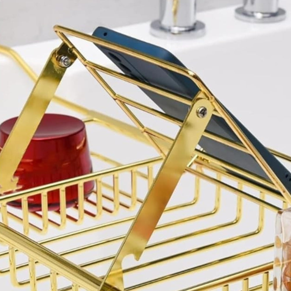 Adjustable Stainless Steel Bathtub Caddy Tray — product close-up