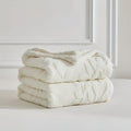 Elegant Leaf Sherpa Blanket — alternate angle view