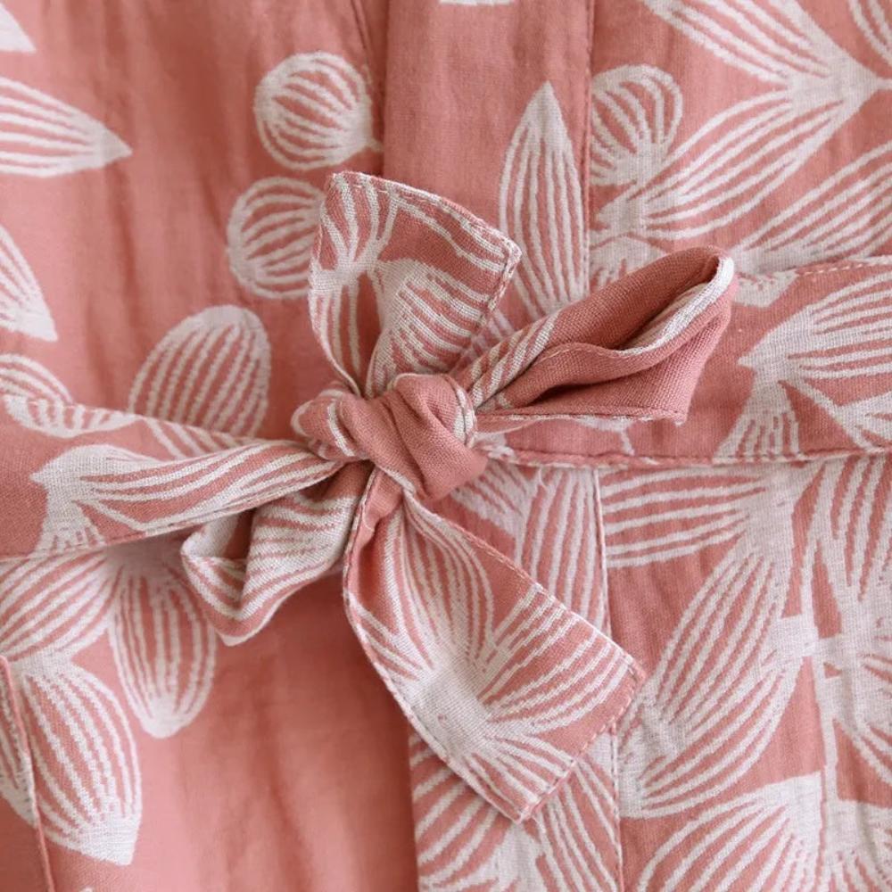 Floral Breeze Kimono Robe — product feature detail