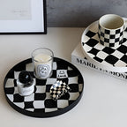 Round Checkerboard Storage Tray — additional view