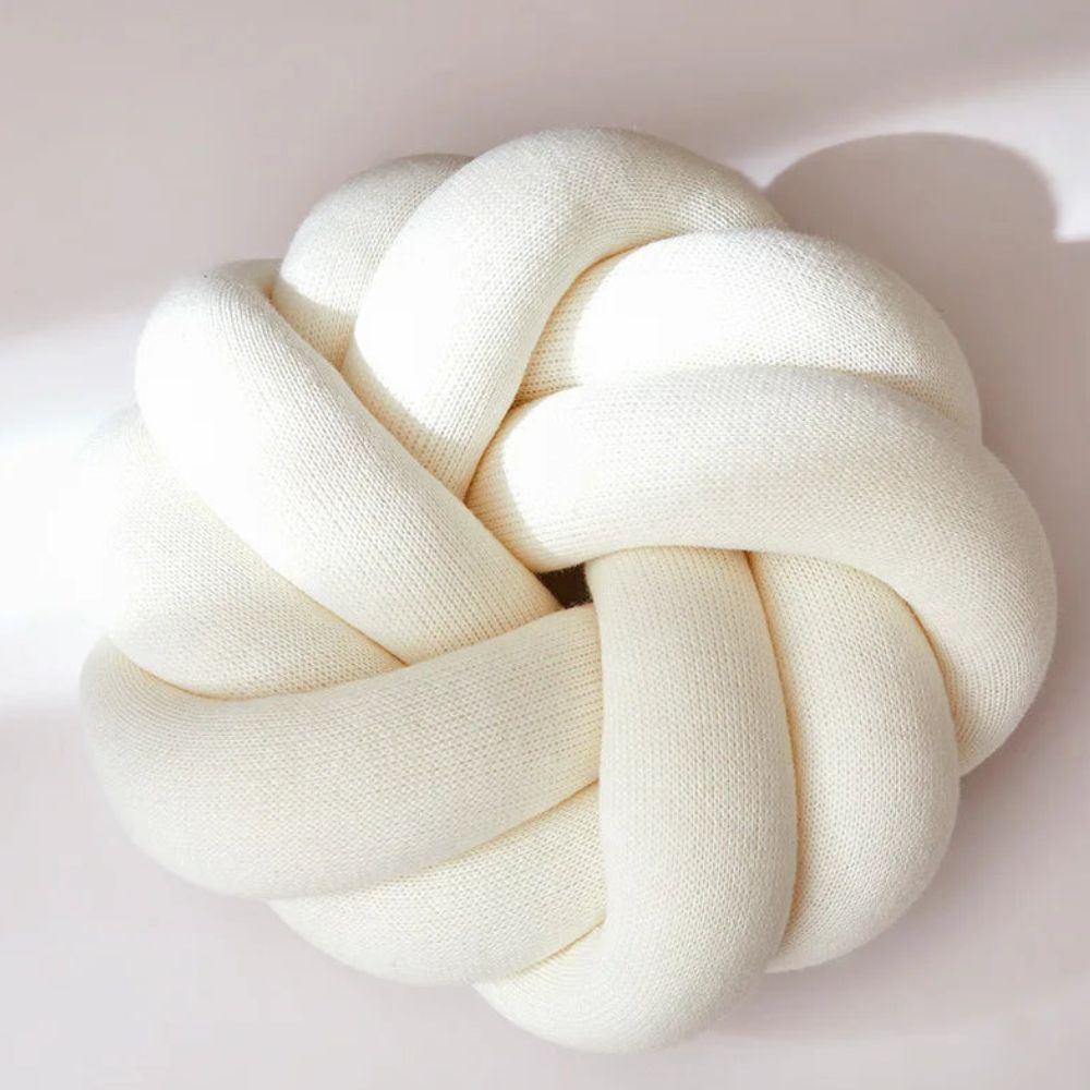 Puffy Pretzel Cushion — alternate angle view