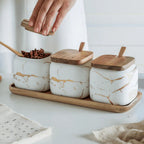 Royal Vein Porcelain Spice Jar Set — additional view