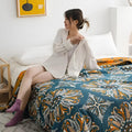 Boho Bloom Reversible Soft Quilt — alternate angle view