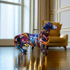 Artistic Dachshund Figurine — alternate angle view