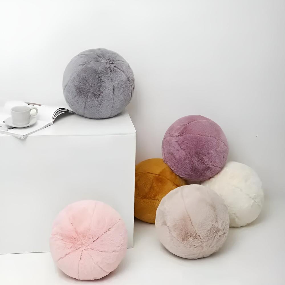Soft Velvet Spherical Plush Cushions — product detail view