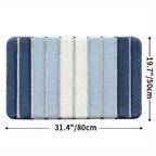 Lumiére Striped Absorbent Bath Mat
