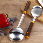 Wood Grain Stainless Steel Utensils — product detail view