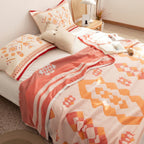 Chevron Design Four-Layer Cotton Blanket — additional view