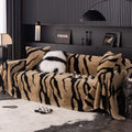 Wild Stripes Zebra Fleece Sofa Cover — alternate angle view