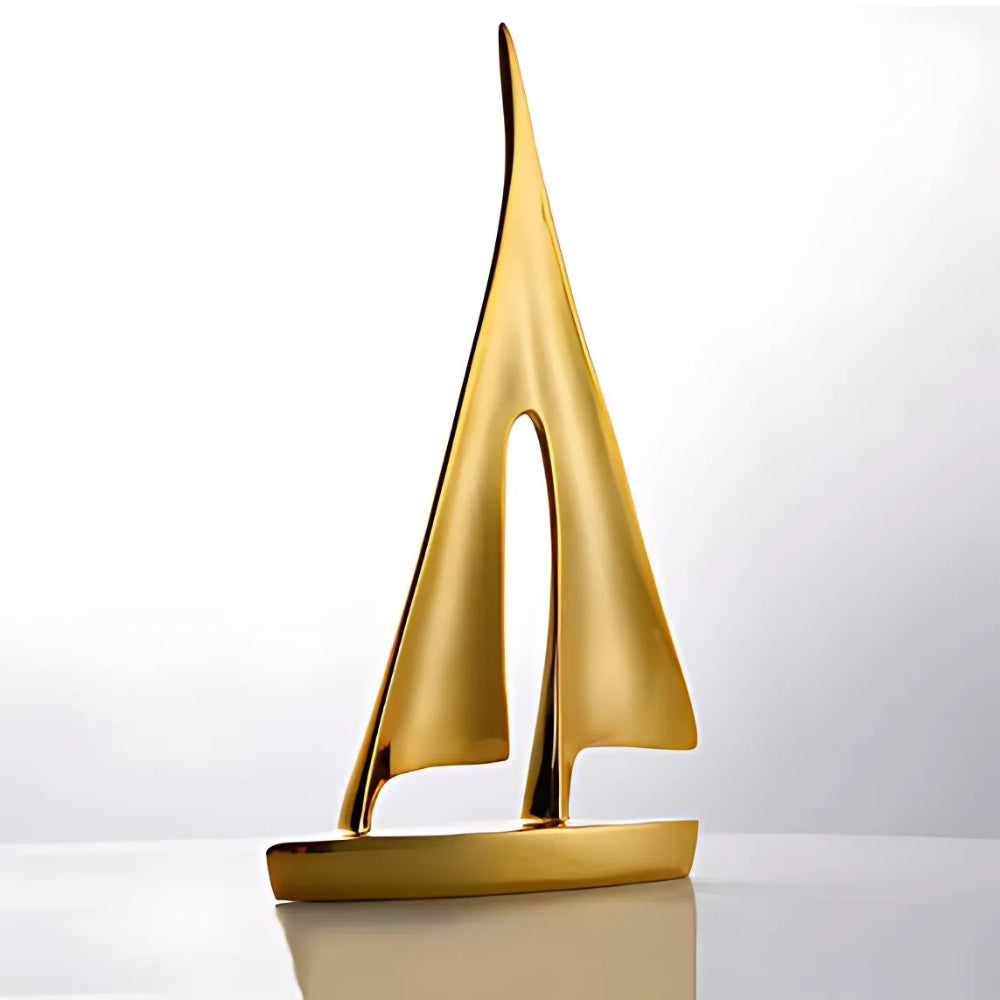 Minimalist Sailboat Inspired Table Decor — alternate angle view