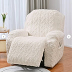 Jacquard Stretch Recliner Sofa Cover — product close-up