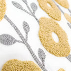 Floral Essence Embroidered Cushion Cover — product feature detail