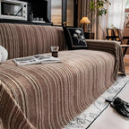 Regal Stripes Chenille Sofa Cover — product close-up