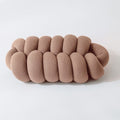 Splendid Ellipse Knotted Plush Cushion — lifestyle shot