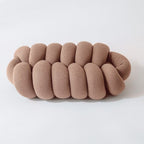Splendid Ellipse Knotted Plush Cushion — lifestyle shot