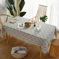 Cottage Chic Patterned Tablecloth — alternate angle view