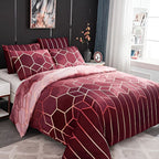 Golden Cosmo Hive | 3pcs Quilt Cover Sets — main product photo