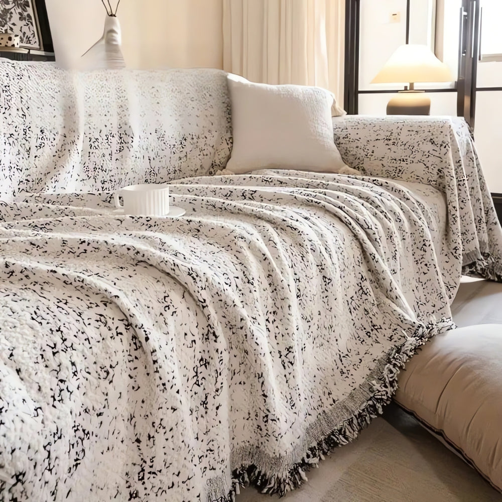 Nordic Speckle Reversible Sofa Cover — lifestyle shot