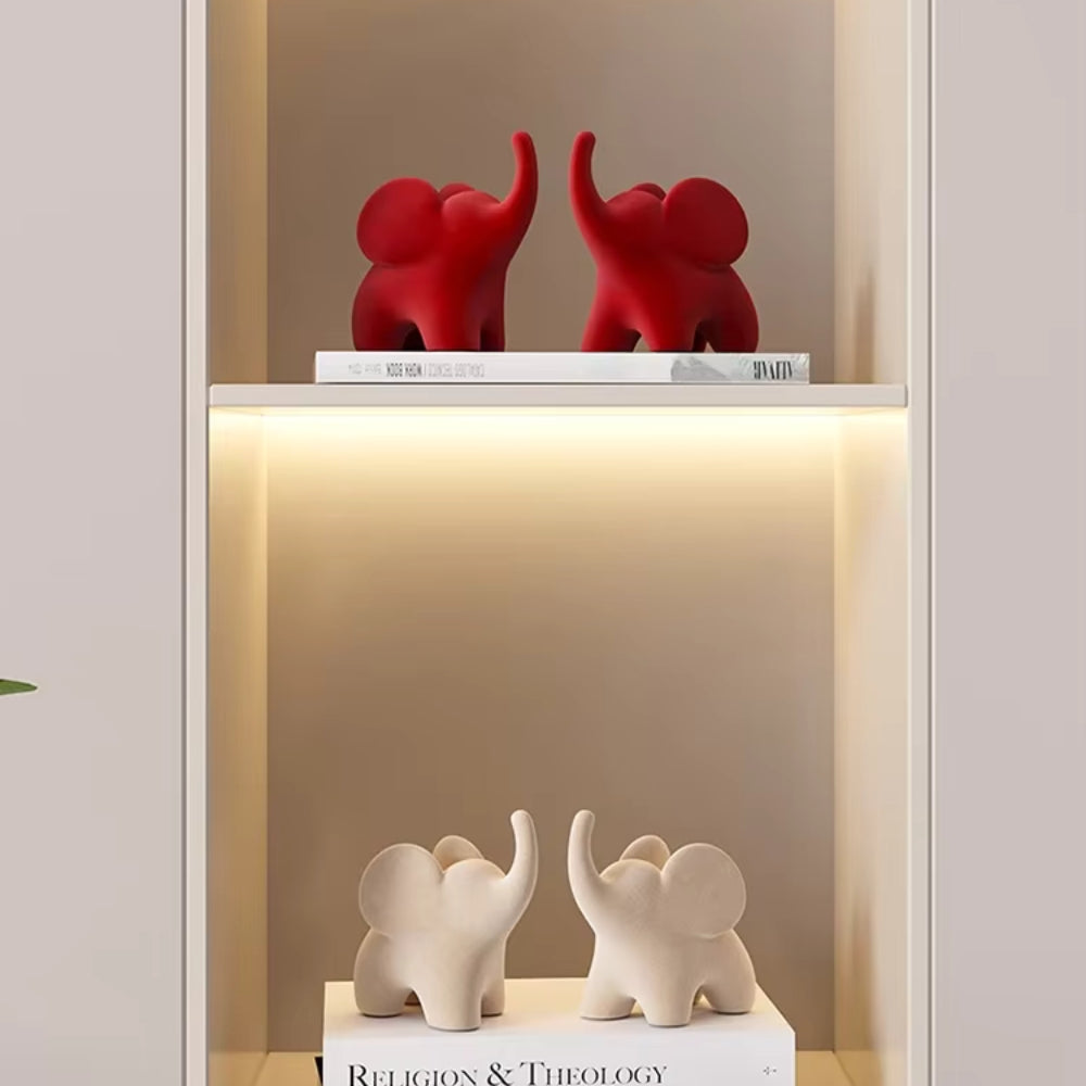 Eclectic Elephant Resin Figurines — additional view