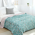 Leafy Floral Cotton Gauze Blanket — main product photo
