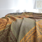 Mandala Tassel Throw Blanket — alternate angle view