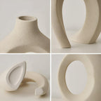 Unity Vase Duo | Modern Abstract Ceramic — product close-up