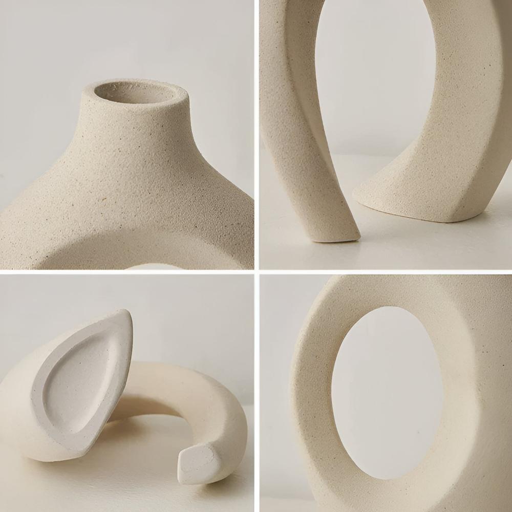 Unity Vase Duo | Modern Abstract Ceramic — product close-up