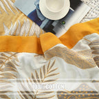 Leafy Whisper Summer Blanket — product in use