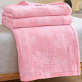 Four Clover Leaf Cotton Blanket — alternate angle view