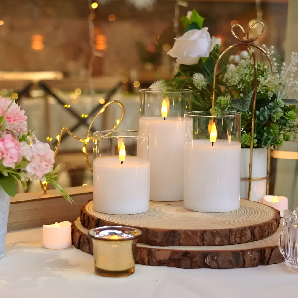 Ethereal 3D Flameless Candle | 3pcs Set — lifestyle shot