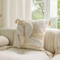 Plush Leaf With Tassel Cushion Cover — alternate angle view