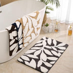 Zyphire Leaf Pattern Bath Mat — main product photo
