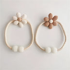 Whimsical Flower Curtain Tie Back — product in use