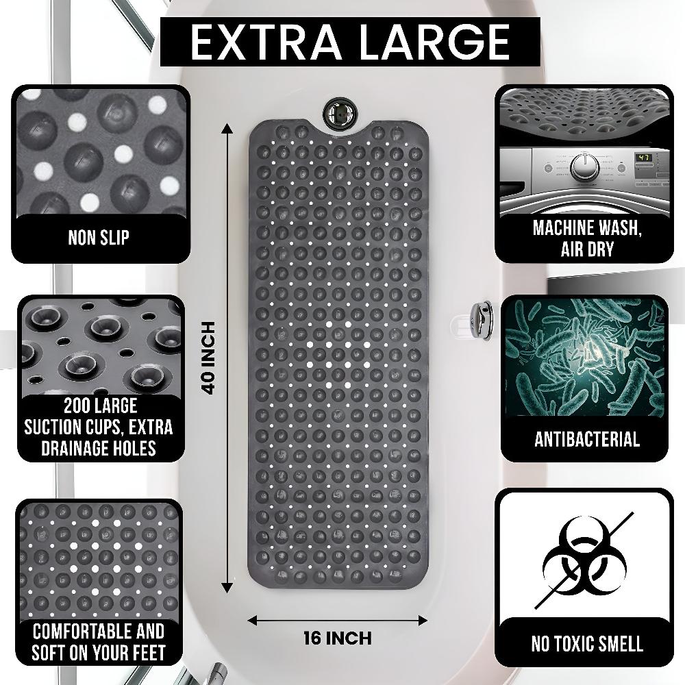 Max Grip Bathtub Mat | Non-Slip & Easy to Clean — material texture close-up
