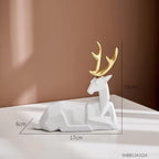 Creative Geometric Deer Figurine — product close-up