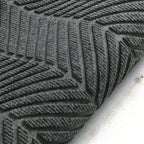 Chevron Ridges Non-Slip Door Mat — product in use