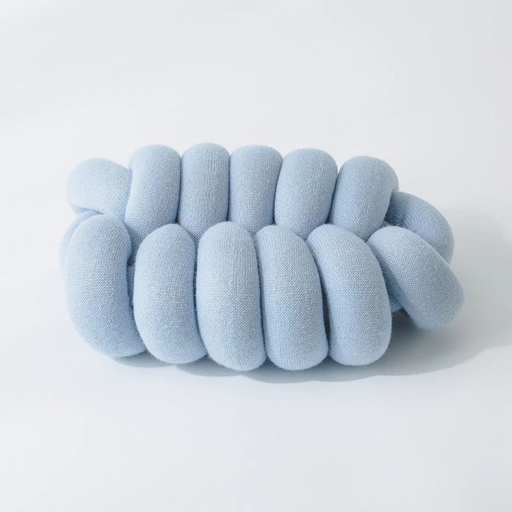 Splendid Ellipse Knotted Plush Cushion — product close-up