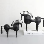 Black Stallion Metal Sculpture — main product photo