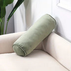 Plush Velvet Bolster Cushion — alternate angle view