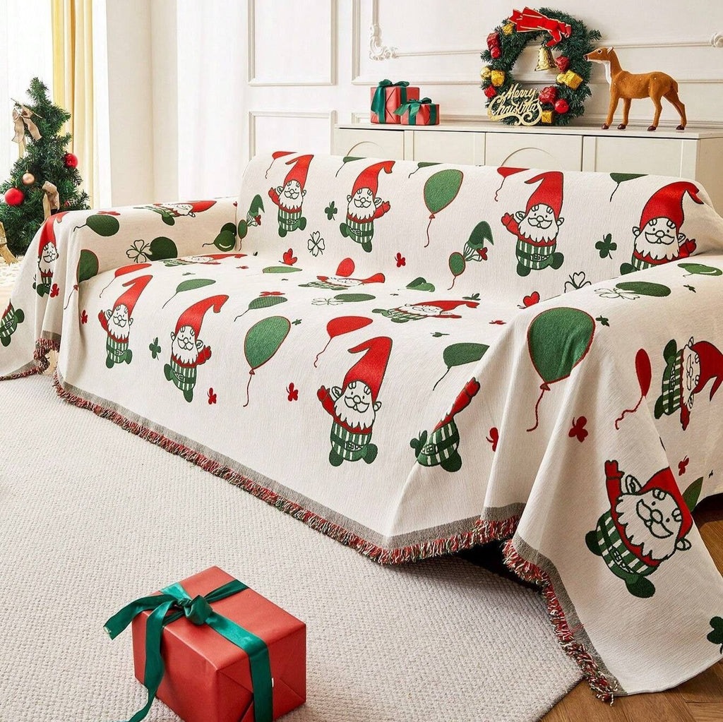 Jolly Gnome Christmas Sofa Cover — main product photo
