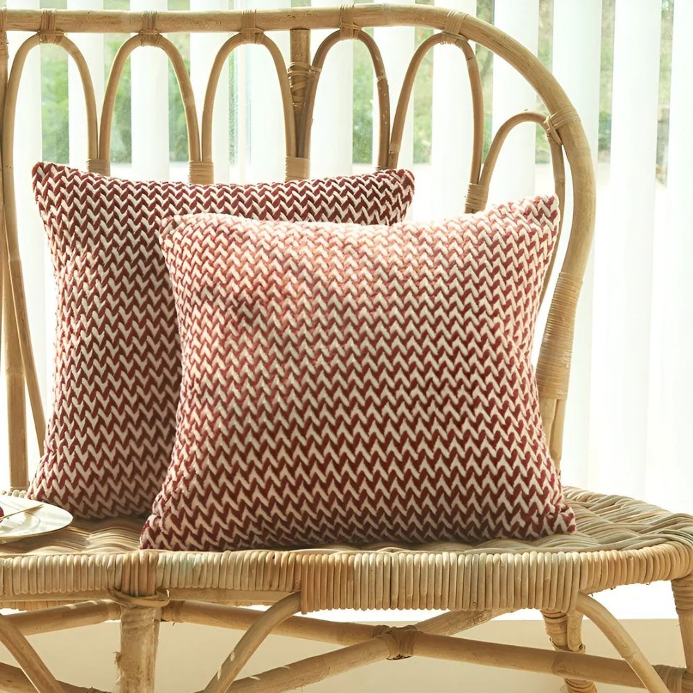 Lush Chevron Cushion Covers — alternate angle view