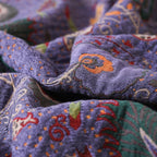 Peacock Tassel Cotton Blanket — lifestyle shot