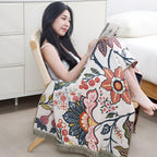 Reversible Garden Bloom Bath Towel — alternate angle view