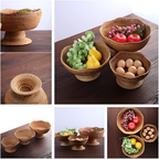 Natural Rattan Handwoven Fruit Basket — lifestyle shot